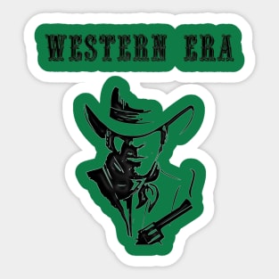 Western Era - Cowboy with Revolver Sticker